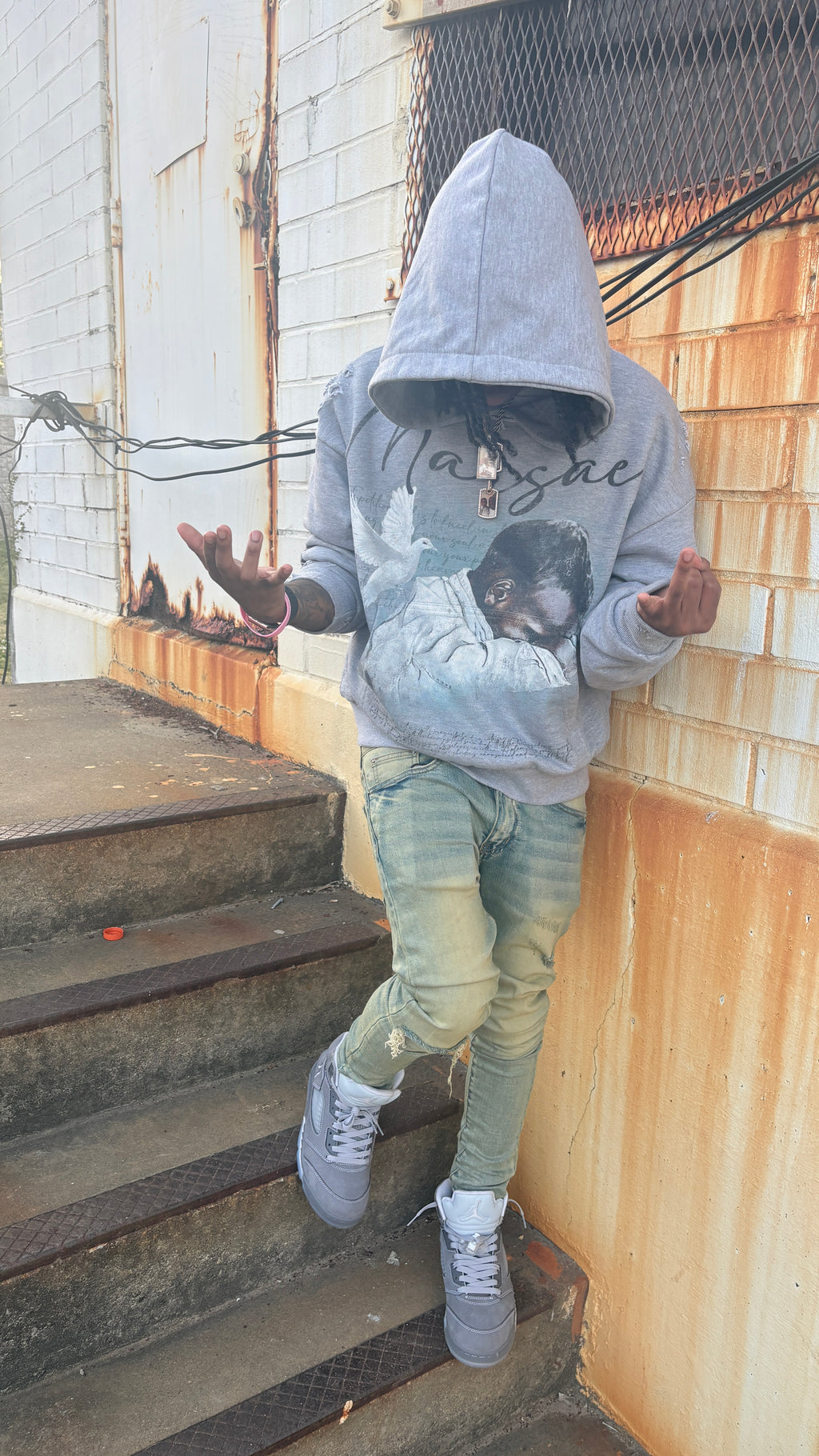 "Lastrite" Gray Hoodie