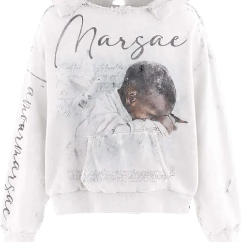 WHITE “LASTRITE” HOODIE